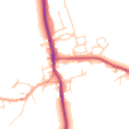 Daytime road noise heatmap for OX17 3PB