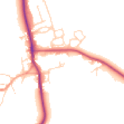 Daytime road noise heatmap for OX17 3PF