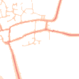 Daytime road noise heatmap for OX17 3PJ