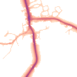 Daytime road noise heatmap for OX17 3PN