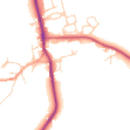 Daytime road noise heatmap for OX17 3PW