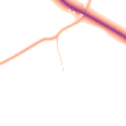 Daytime road noise heatmap for OX20 1BH