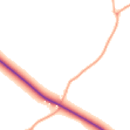 Daytime road noise heatmap for OX20 1BW