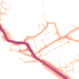 Daytime road noise heatmap for OX20 1JX