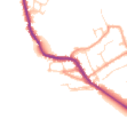 Daytime road noise heatmap for OX20 1ST