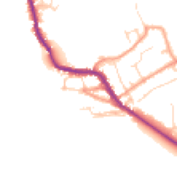 Daytime road noise heatmap for OX20 1TA