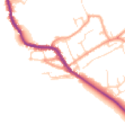 Daytime road noise heatmap for OX20 1TH