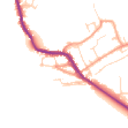 Daytime road noise heatmap for OX20 1UY