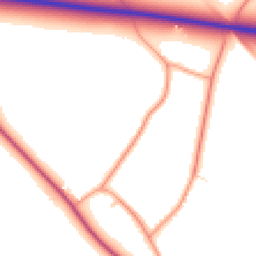 Daytime road noise heatmap for OX25 1TG