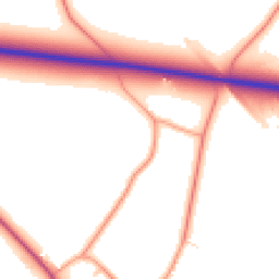 Daytime road noise heatmap for OX25 1TH
