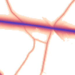 Daytime road noise heatmap for OX25 1UL