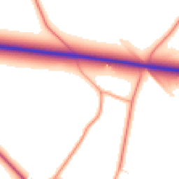 Daytime road noise heatmap for OX25 1WA