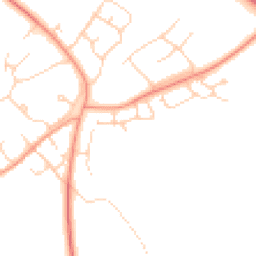 Daytime road noise heatmap for OX25 2AL