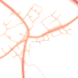 Daytime road noise heatmap for OX25 2AN