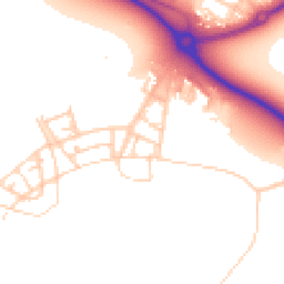 Daytime road noise heatmap for OX25 2AY