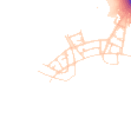 Daytime road noise heatmap for OX25 2BJ