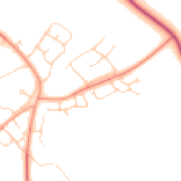 Daytime road noise heatmap for OX25 2DP