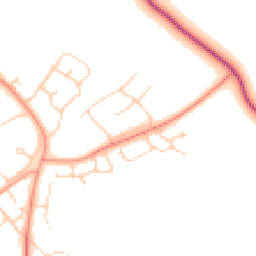 Daytime road noise heatmap for OX25 2LJ