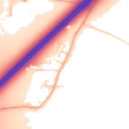 Daytime road noise heatmap for OX25 2PH