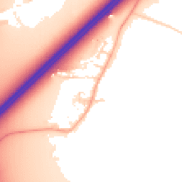 Daytime road noise heatmap for OX25 2PW