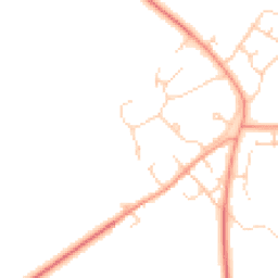 Daytime road noise heatmap for OX25 2RA