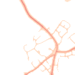 Daytime road noise heatmap for OX25 2RD