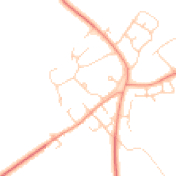 Daytime road noise heatmap for OX25 2RX