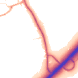 Daytime road noise heatmap for OX25 3QJ