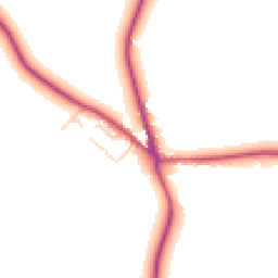Daytime road noise heatmap for OX25 4AN