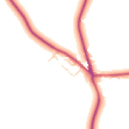 Daytime road noise heatmap for OX25 4GX