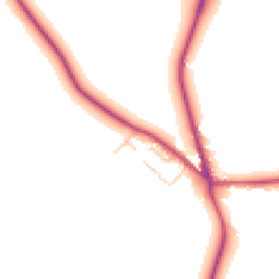 Daytime road noise heatmap for OX25 4JG