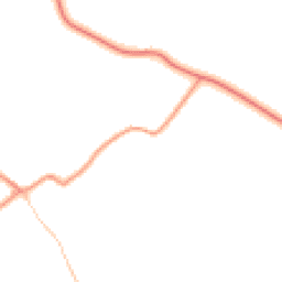 Daytime road noise heatmap for OX25 4QN