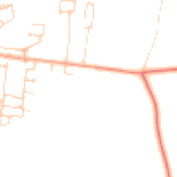Daytime road noise heatmap for OX25 5LX