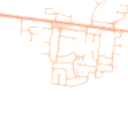 Daytime road noise heatmap for OX25 5TJ