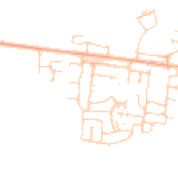 Daytime road noise heatmap for OX25 5TU