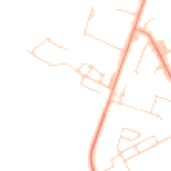 Daytime road noise heatmap for OX29 0AL