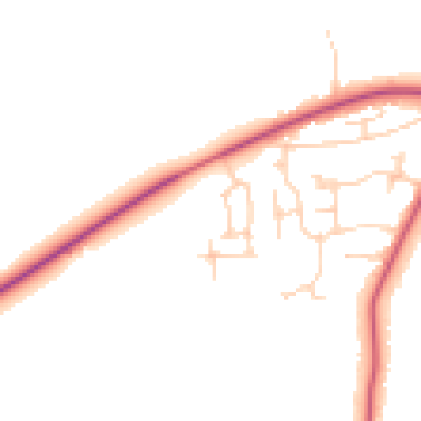 Daytime road noise heatmap for OX29 0AY