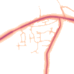 Daytime road noise heatmap for OX29 0RJ