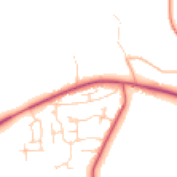 Daytime road noise heatmap for OX29 0ST