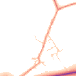 Daytime road noise heatmap for OX29 4DP