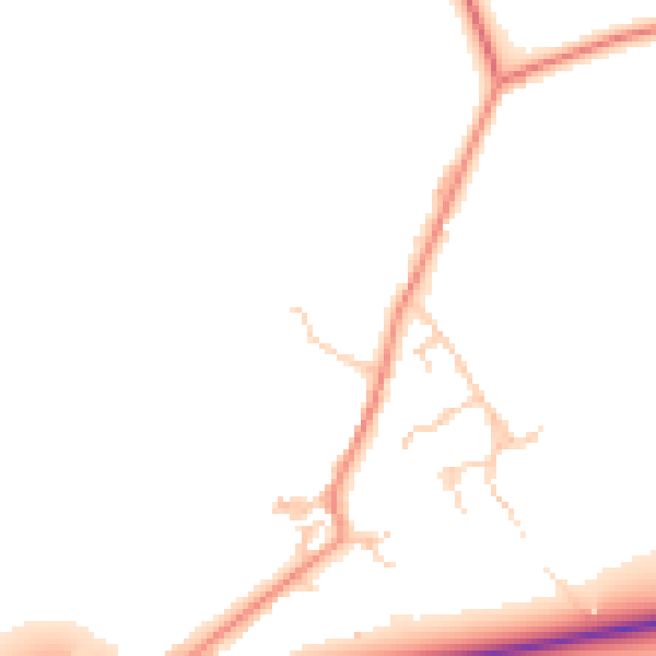 Daytime road noise heatmap for OX29 4DP