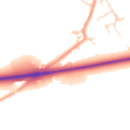 Daytime road noise heatmap for OX29 4DQ
