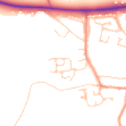Daytime road noise heatmap for OX29 4GD