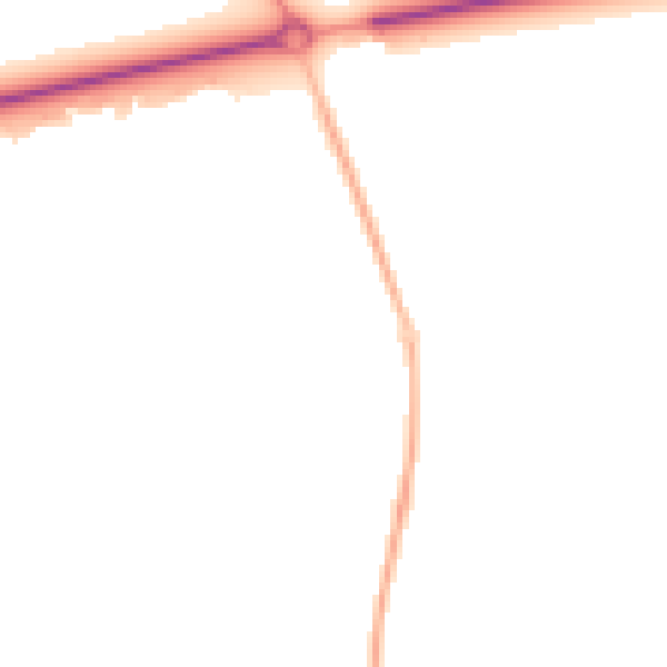Night-time road noise heatmap for OX29 4LH