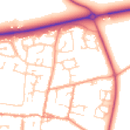 Daytime road noise heatmap for OX29 4LL
