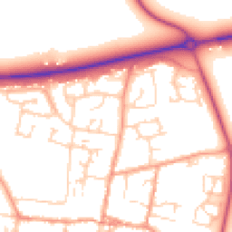 Daytime road noise heatmap for OX29 4LS