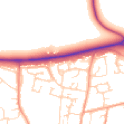 Daytime road noise heatmap for OX29 4NQ