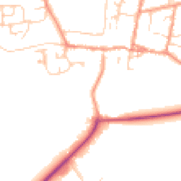 Daytime road noise heatmap for OX29 4NZ