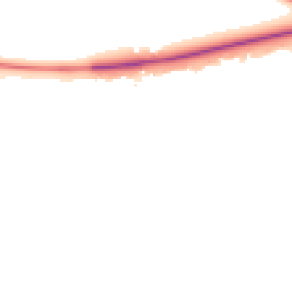 Night-time road noise heatmap for OX29 4QA