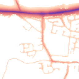 Daytime road noise heatmap for OX29 4QG